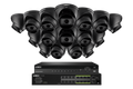 Lorex 4K (32 Camera Capable) 8TB Wired NVR System with Nocturnal 3 Smart IP Dome Cameras Featuring Motorized Varifocal Lens and 30FPS Recording