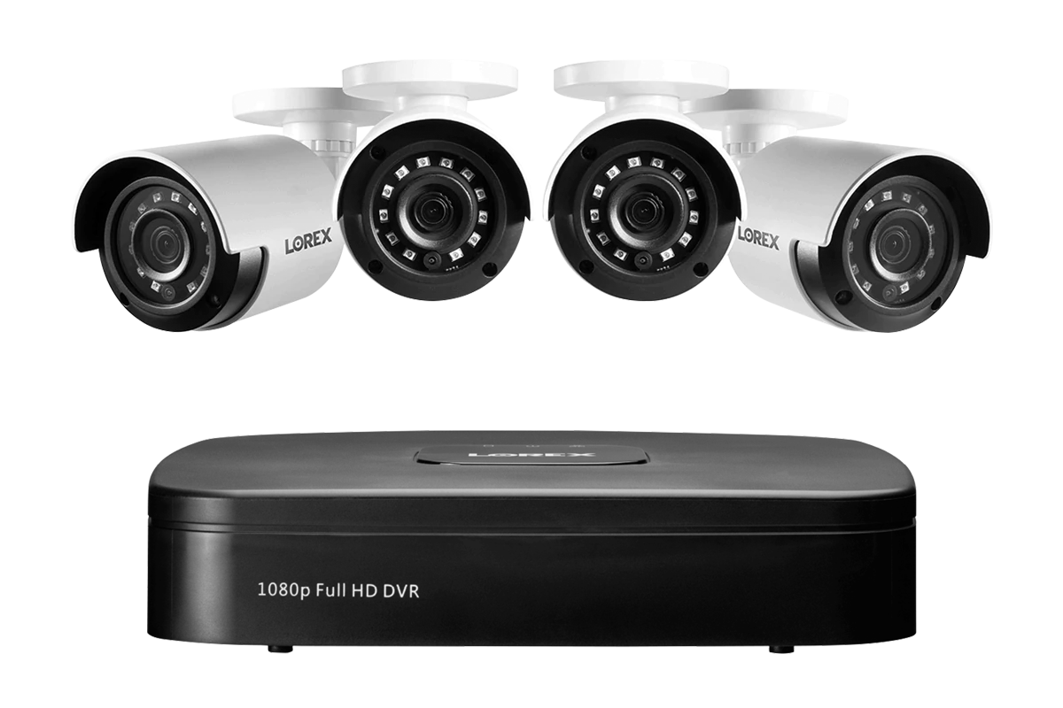 Blockstream Capsule l Bundleセット 1080p 4-Channel 1TB Wired DVR System with 4 Cameras