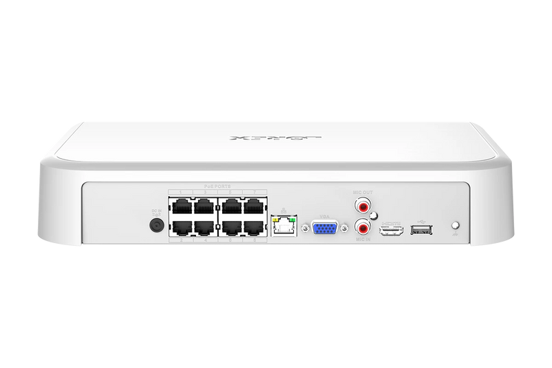 Lorex Fusion 4K+ Ultra HD 12MP 16 Camera Capable (8 Wired + 8 Fusion Wi-Fi ) Network Video Recorder - Open Box