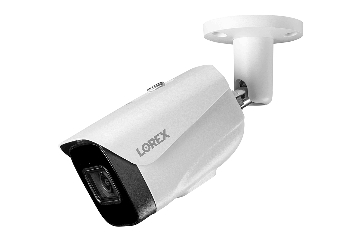 4K (8MP) Smart IP White Security Camera with Listen-in Audio and Real-Time 30FPS Recording