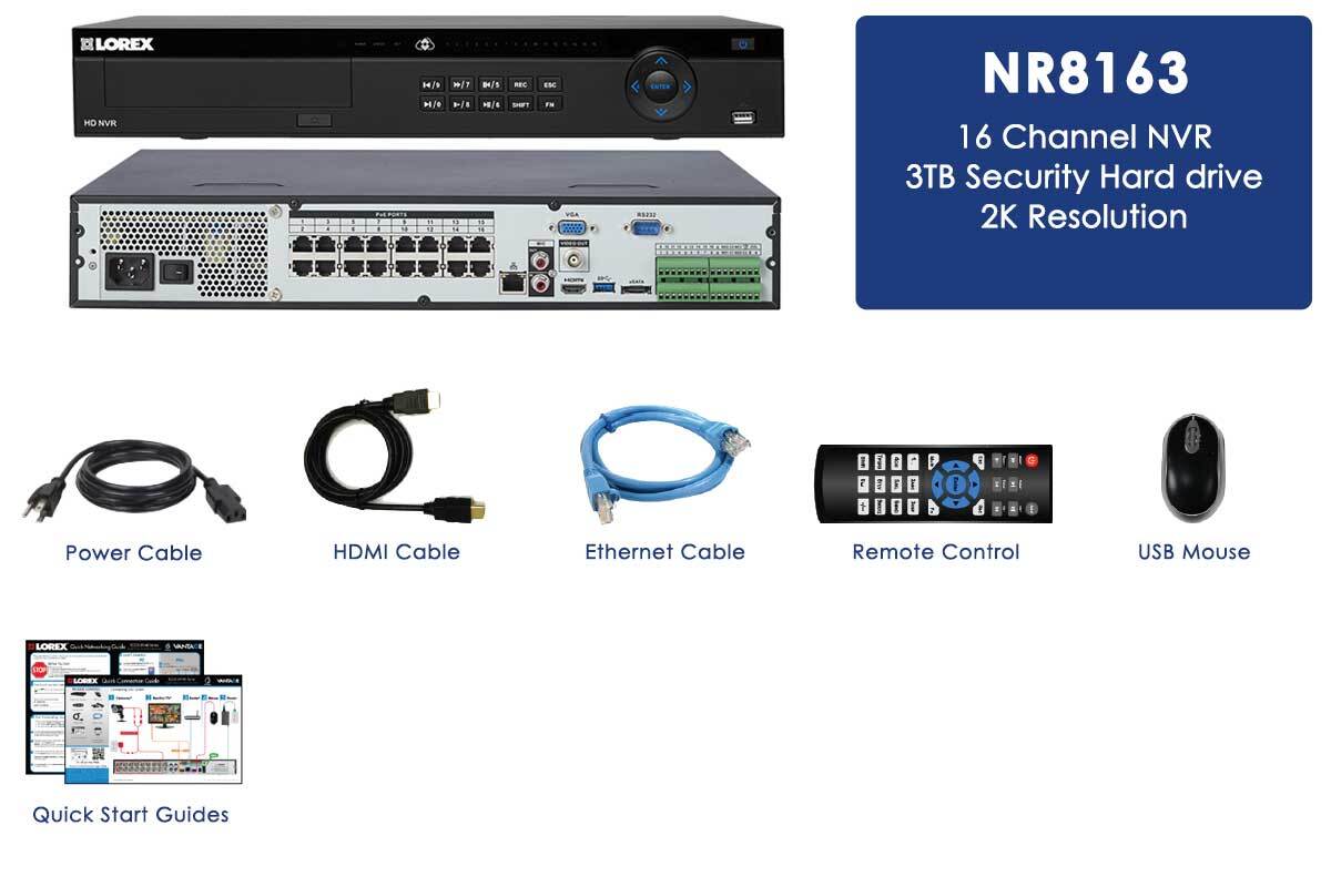 2K Extreme HD Security System NVR - 16 Channel