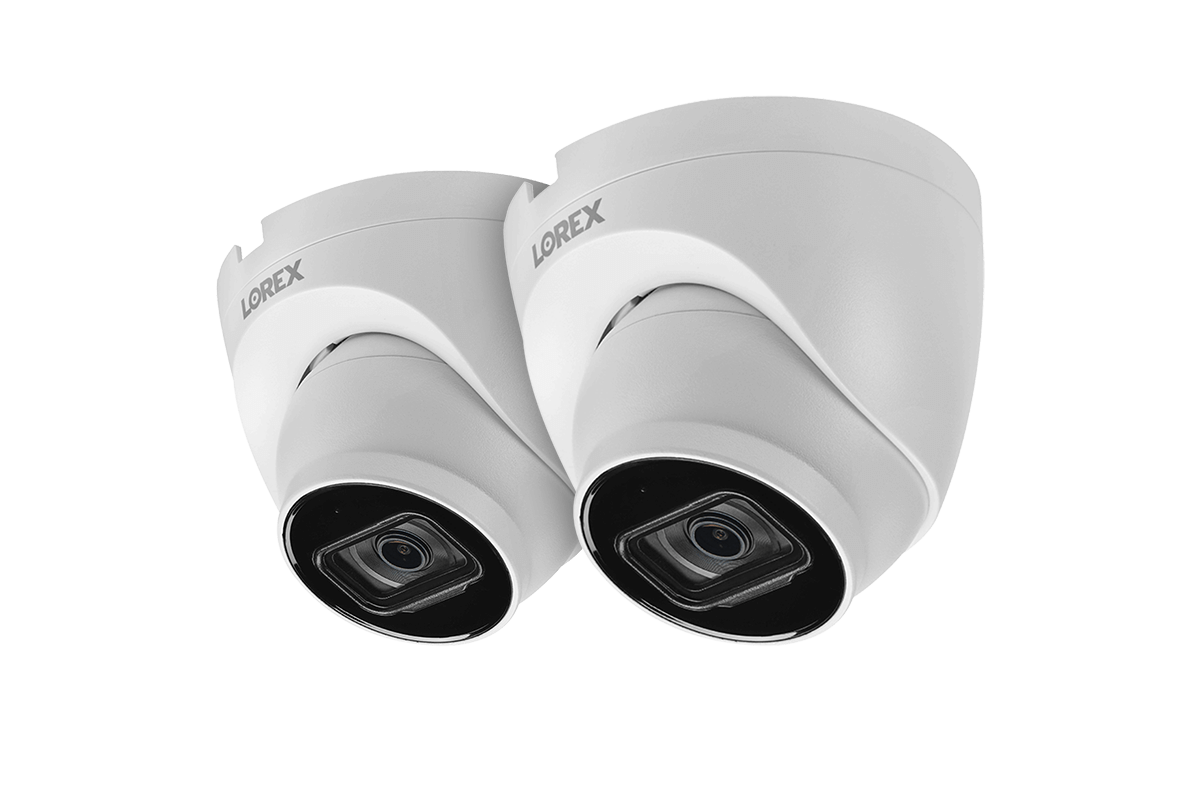 4K Ultra HD IP Dome Security Camera with Listen-In Audio (2-pack)