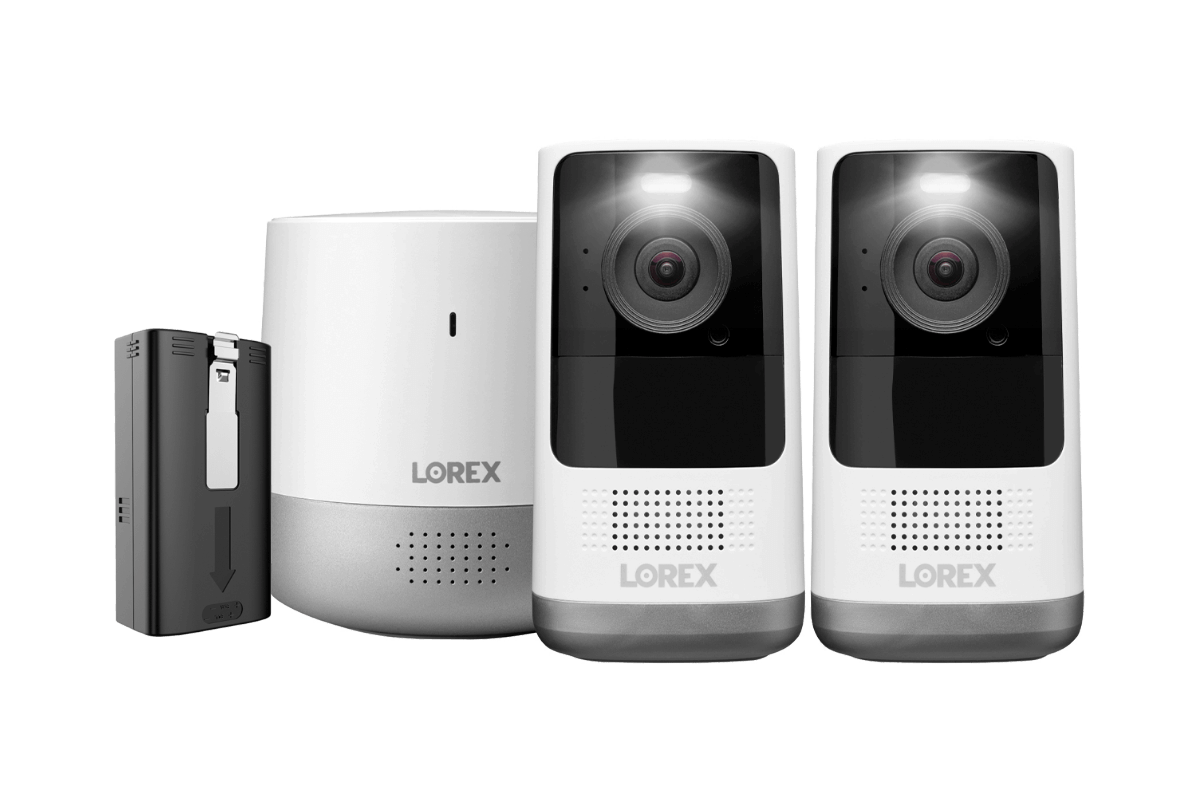 2K Wire-Free, Battery-operated Security System (2-Cameras) + Battery Pack