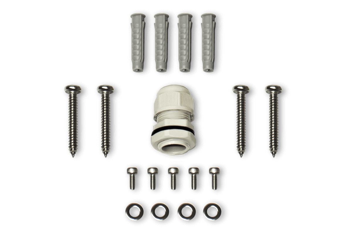 Outdoor Square Junction Box for 3 Screw Base Cameras