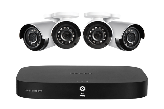 Lorex 1080p (8 Camera Capable) 1TB Wired DVR System with Analog Security Cameras