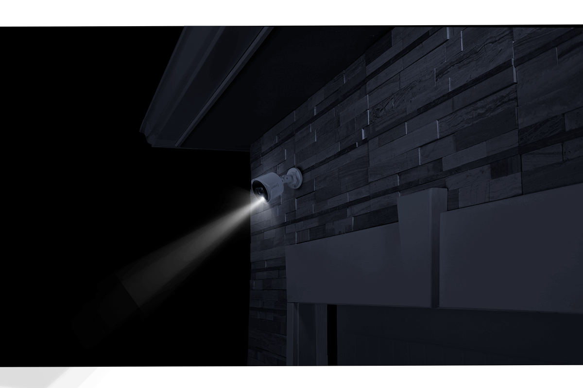 4K Ultra HD Security System with Four 4K (8MP) Active Deterrence Cameras featuring Smart Motion Detection and Smart Home Voice Control