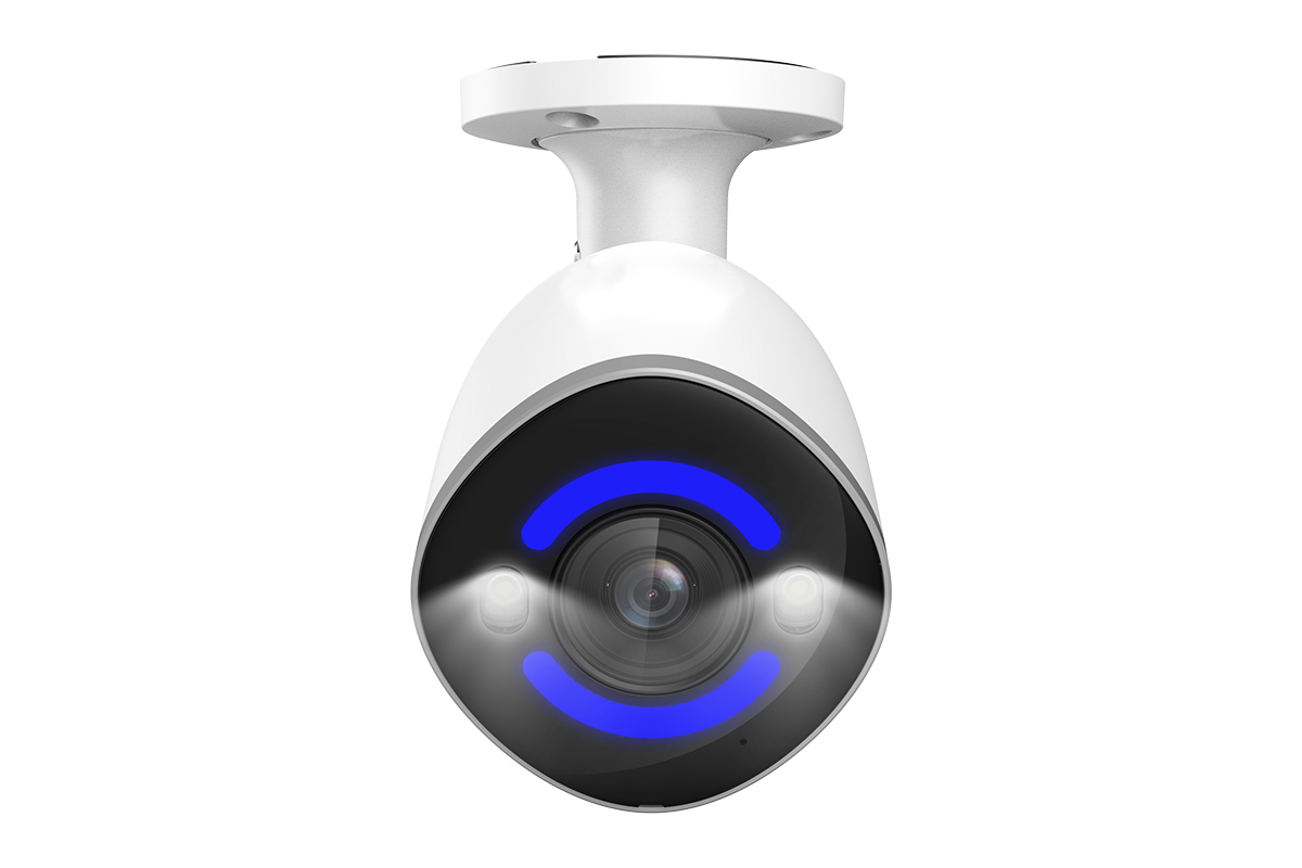 Lorex 4K Smart Security Lighting Deterrence Bullet AI PoE IP Wired Cameras