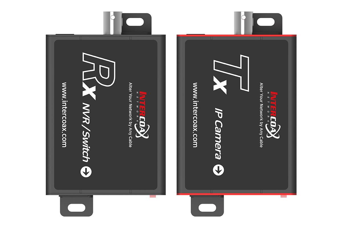 Long Range Ethernet over Coaxial Converter with POE Extender Capability (4000ft end-to-end)