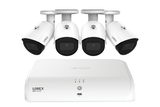 Lorex Fusion Series 4K+ 16 Channel (8 Wired + 8 Fusion Wi-Fi) 2TB Wired System with A4 Wired 2K IP Bullet Cameras - White 4