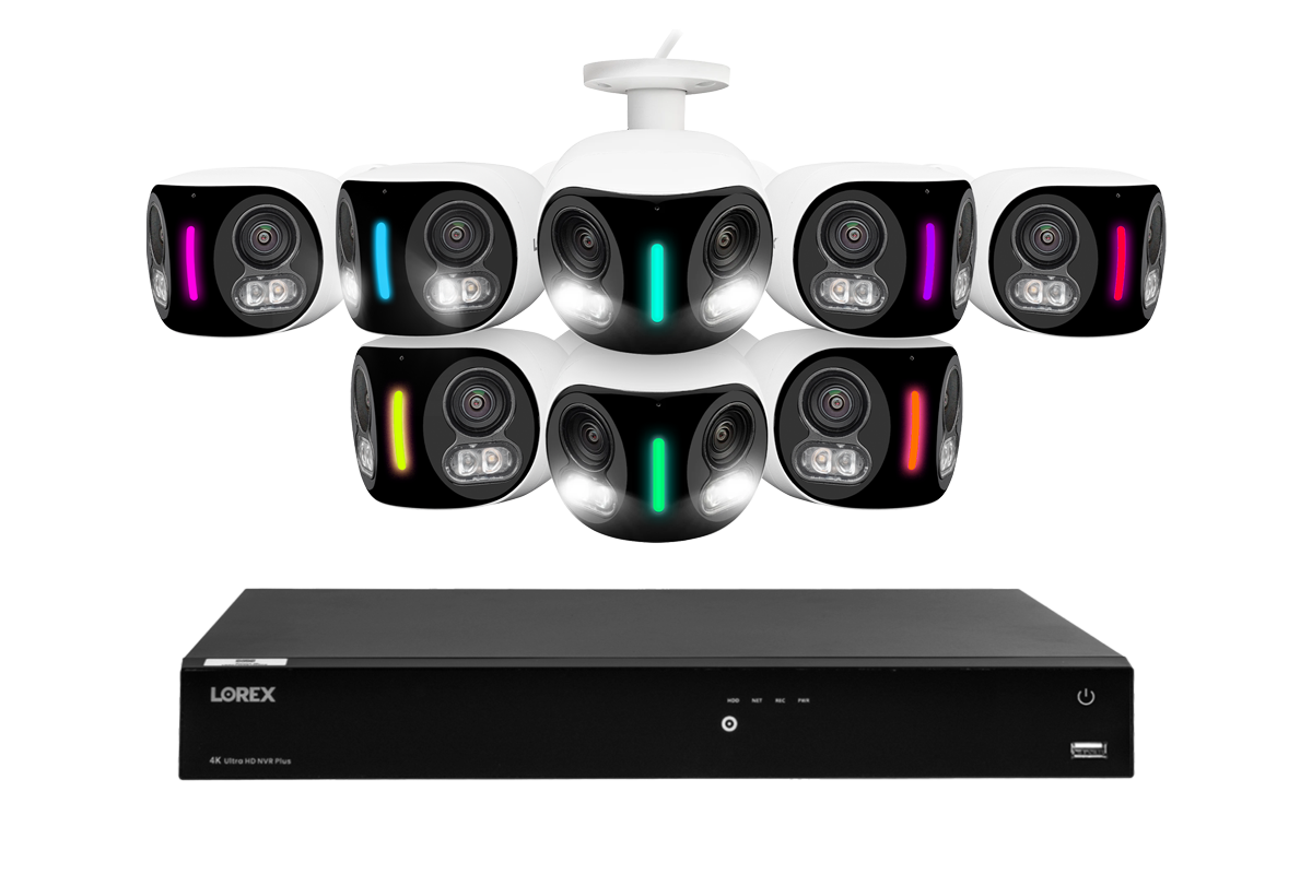 Lorex Fusion Series 4K 16 Camera Capable (Wired or Fusion Wi-Fi) 4TB W