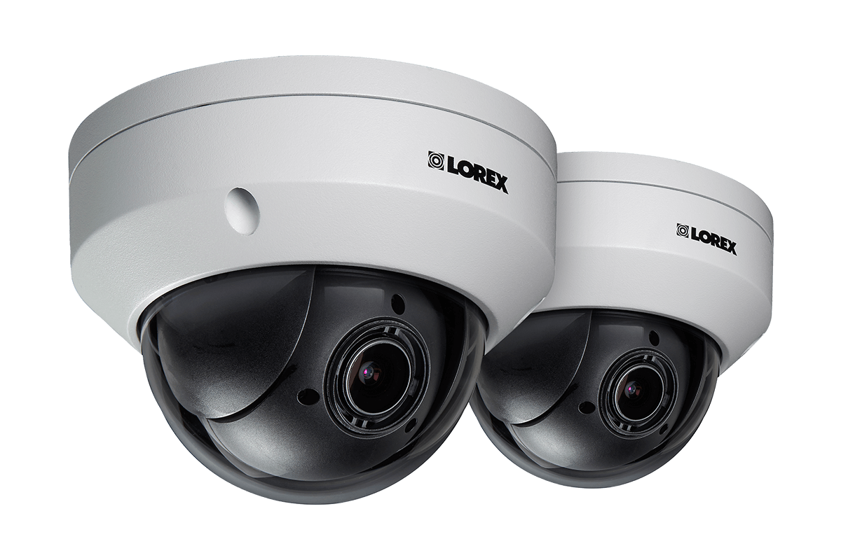 Super High Definition 2K (4MP) Pan-Tilt-Zoom Camera & Color Night Vision (2 Pack)