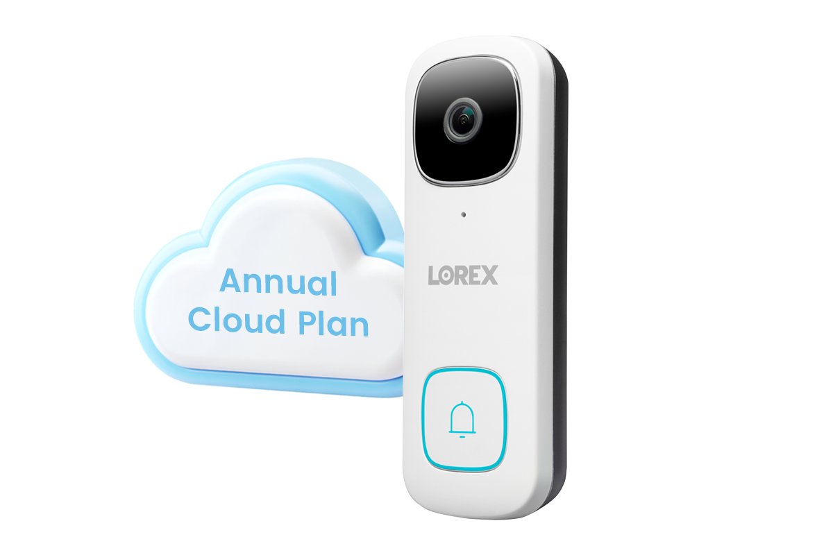 Lorex 2K Wi-Fi Video Doorbell (Wired, 32GB, Cloud-Enabled)