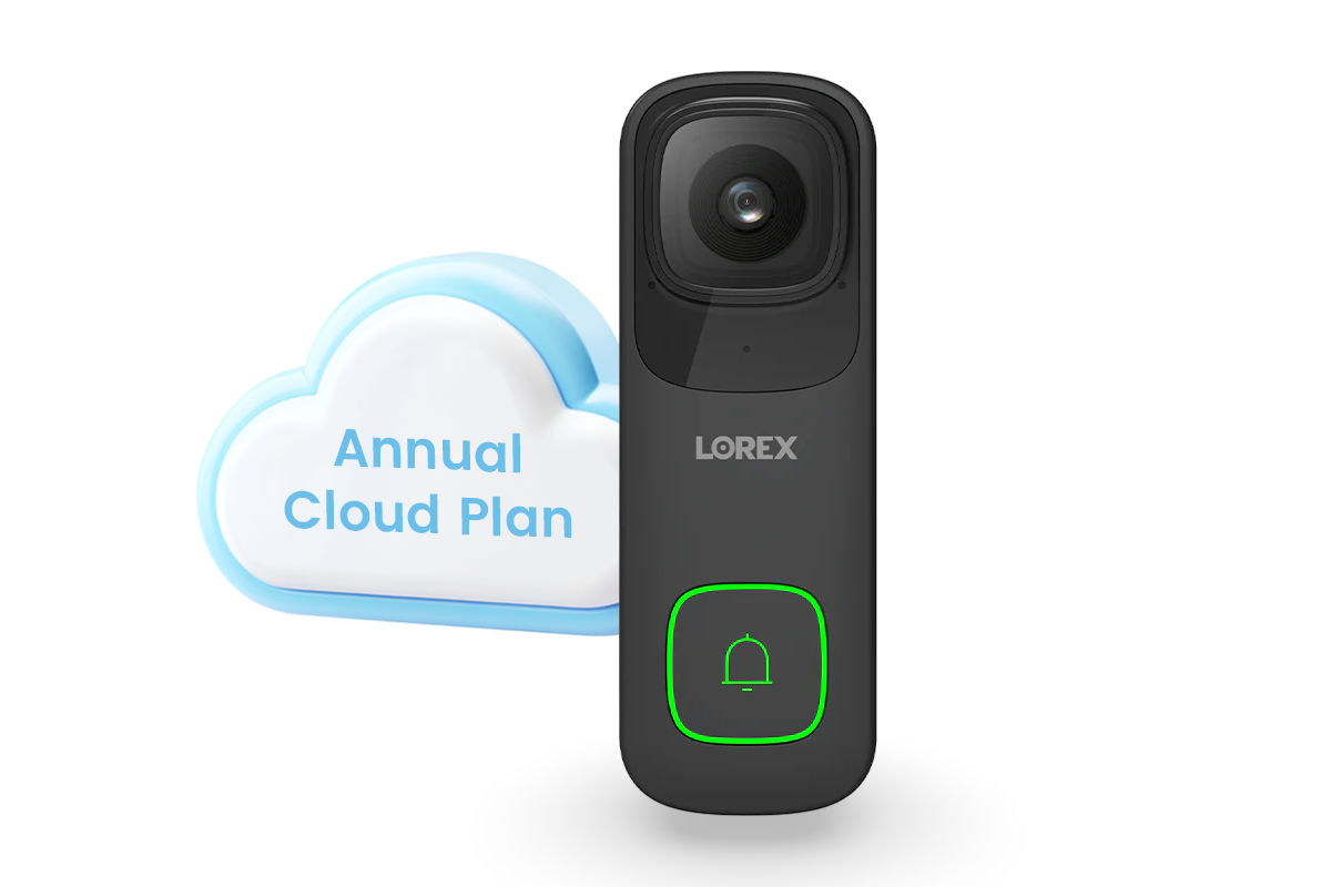 Lorex 4K Wi-Fi Video Doorbell (Wired, 32GB, Cloud-Enabled)