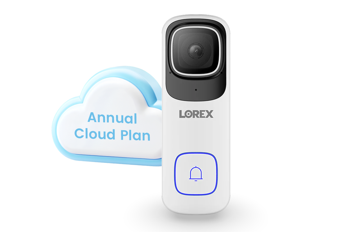 Lorex 4K Wi-Fi Video Doorbell (Wired, 32GB, Cloud-Enabled)