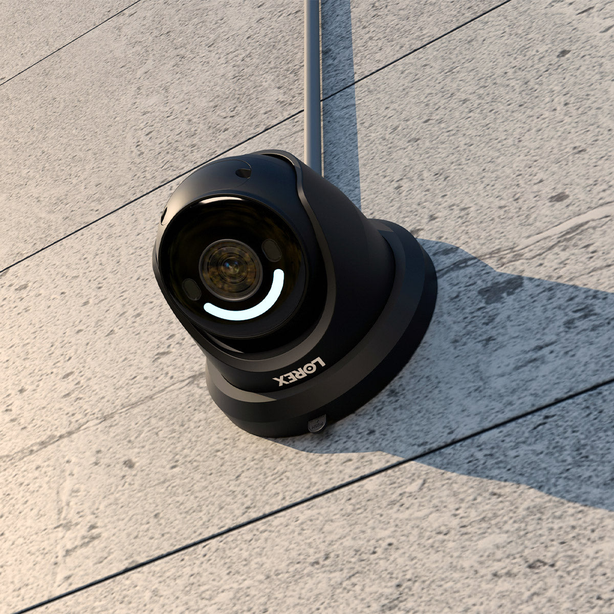 Caméra de sécurité filaire IP Lorex H12 4K avec éclairage de sécurité intelligent et détection de mouvement intelligente