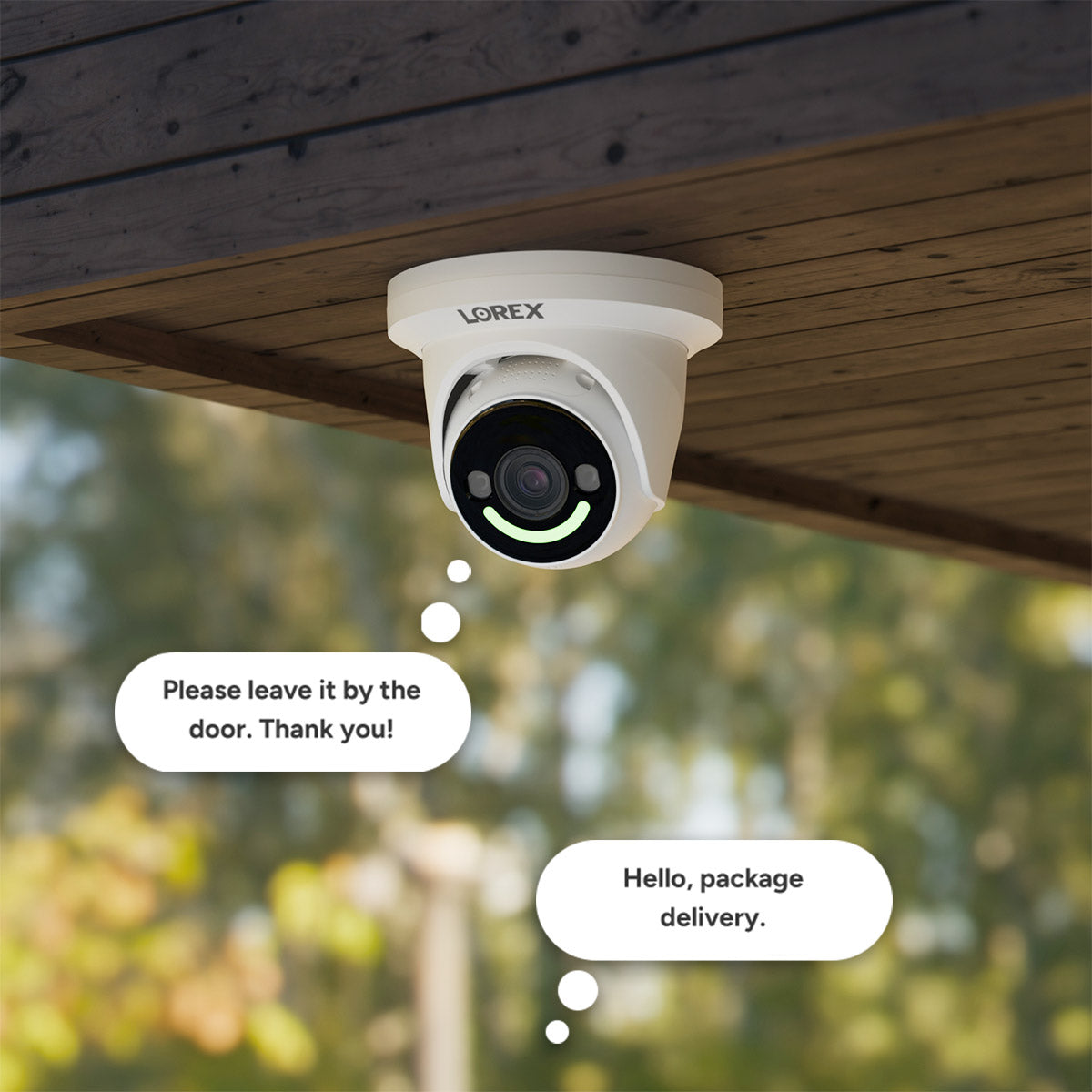 Lorex Classic 4K+ PoE AI Turret Camera with Person & Vehicle Detection