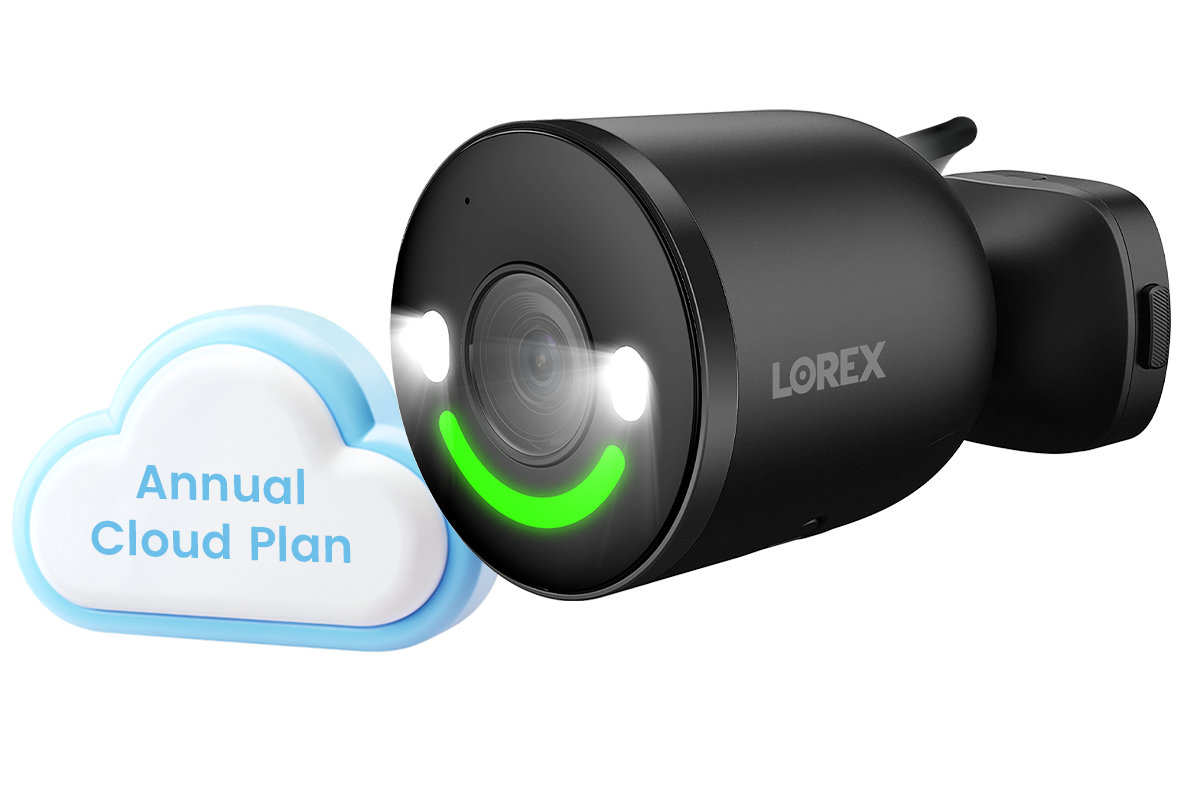 Caméra de sécurité Lorex 4K Spotlight Wi-Fi 6 pour intérieur/extérieur avec éclairage intelligent (32 Go, compatible cloud)