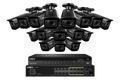 Lorex 4K (32 Camera Capable) 8TB Wired NVR System with Nocturnal 3 Smart IP Bullet Cameras Featuring Motorized Varifocal Lens and 30FPS Recording
