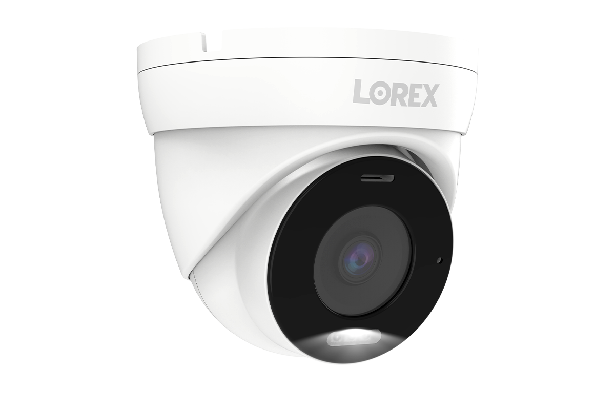 Lorex 4K IP Wired Dome Security Camera with Smart Deterrence and Smart Motion Detection