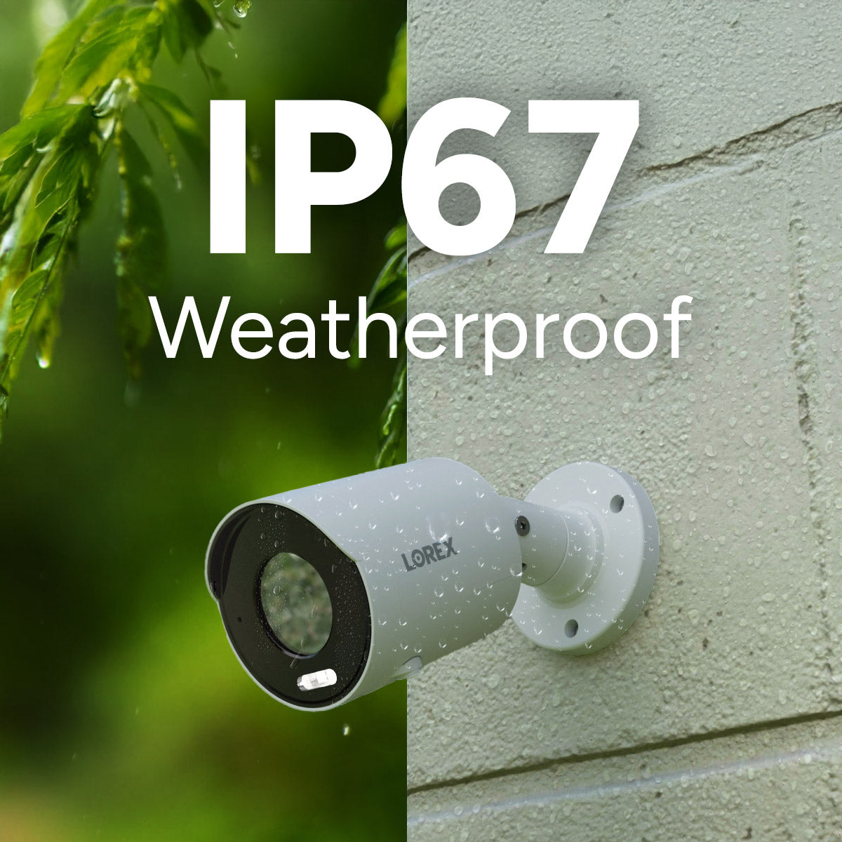 Lorex 4K IP Wired Bullet Security Camera with Smart Deterrence and Smart Motion Detection