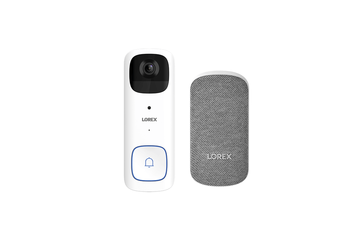 Lorex 2K Wireless (BatteryOperated) Video Doorbell with WiFi Chime Kit
