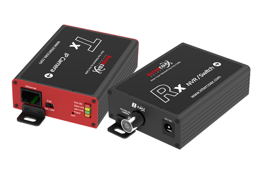 Long Range Ethernet over Coaxial Converter  with POE Extender Capability (4000ft end-to-end)