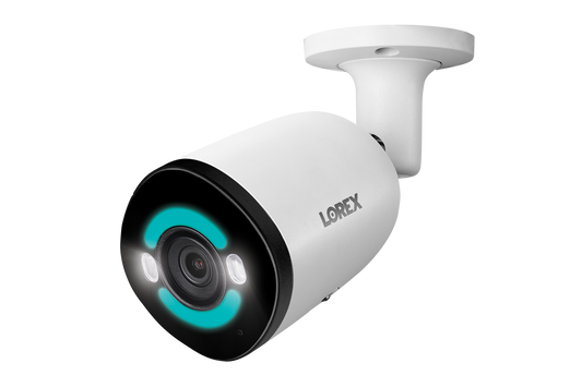 Lorex 4K+ 12MP IP Wired Bullet Security Camera with Smart Security Lighting