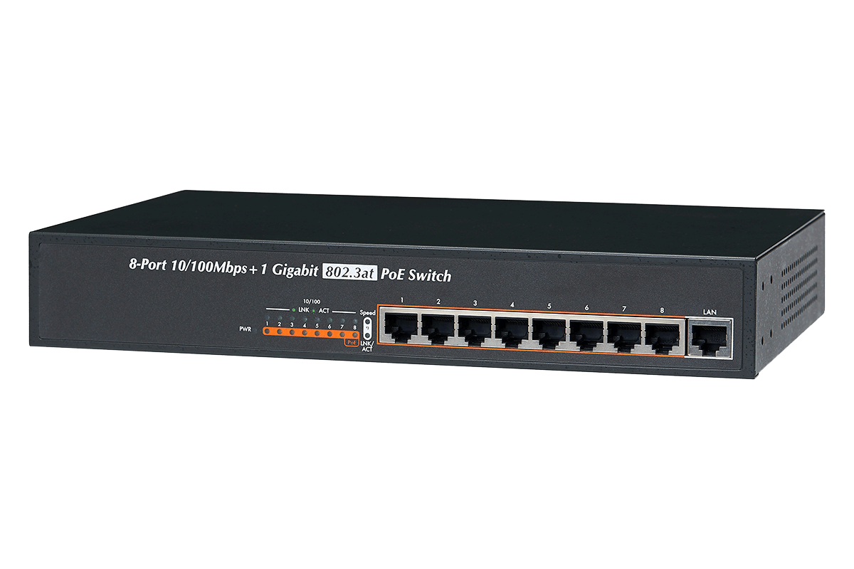 8-Channel High-Power PoE Switch - Lorex Technology Inc.