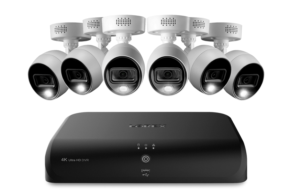 Lorex 4K (8 Camera Capable) 1TB Wired DVR System with Active Deterrence Bullet Cameras - Lorex Technology Inc.