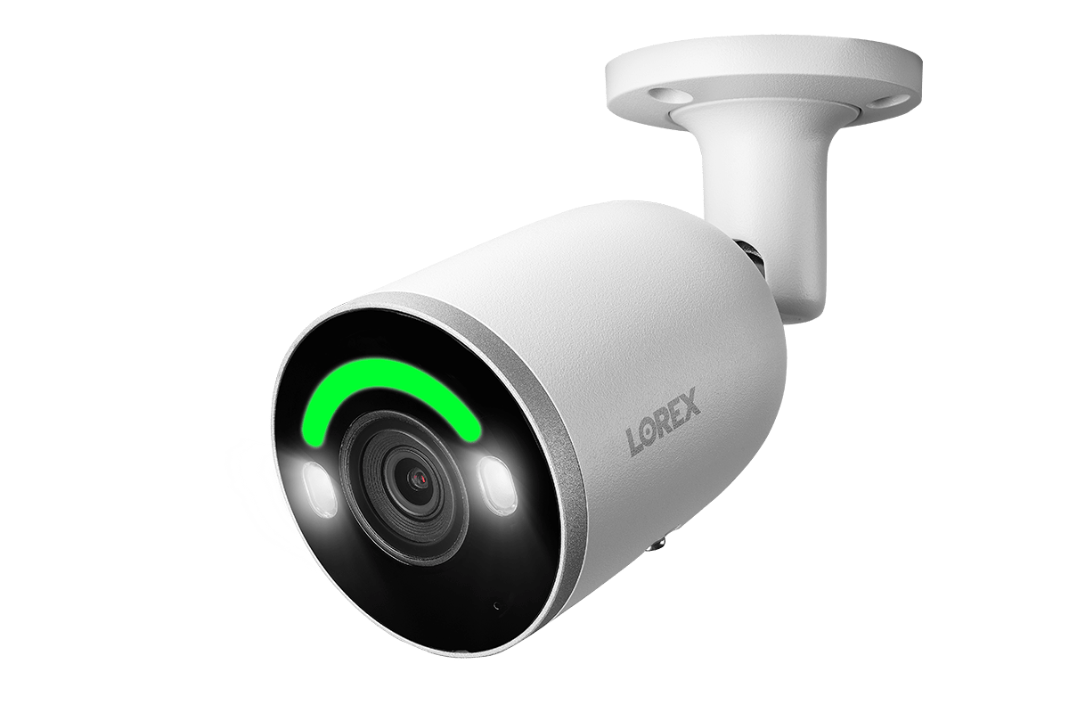 Lorex 4K Smart Security Lighting Deterrence Bullet AI PoE IP Wired Camera - Lorex Technology Inc.