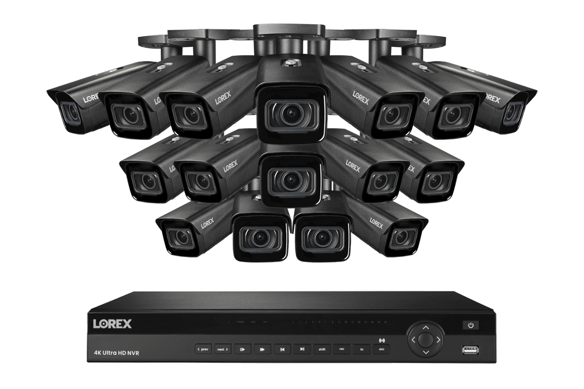 Lorex Nocturnal 3 4K (16 Camera Capable) 4TB NVR System with Smart IP Bullet Security Cameras with Motorized Varifocal Lens - Lorex Technology Inc.