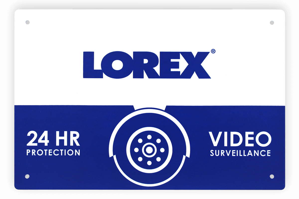 Outdoor Fence and Wall Security Sign - Lorex Technology Inc.