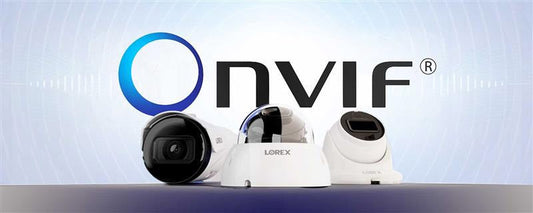 ONVIF security cameras from Lorex with headline text that says, “Why Lorex ONVIF Security Cameras Are the Perfect Replacement for Banned Brands.