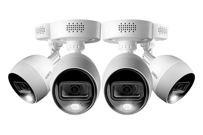 4K Ultra HD Active Deterrence Security Camera (4-pack)