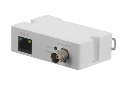 Coaxial to Ethernet Converter for PoE Cameras (Receiver, Single)