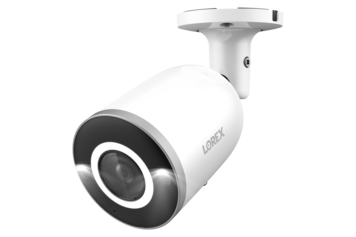 Lorex Fusion 4K 16 Camera Capable (8 Wired + 8 Wi-Fi) 2TB NVR System with 4 Smart Security Lighting Bullet Cameras, One 2K Pan-Tilt Camera, and One 2K Indoor Wi-Fi Camera