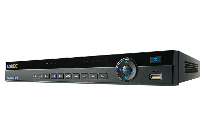 4K Ultra HD 8 Channel Security NVR, 2TB Hard Drive, POE, Records 4K (4 x 1080p) at 30FPS with Audio Recording