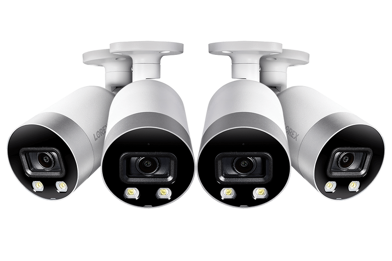 4K Ultra HD Smart Deterrence IP Camera with Color Night Vision (4-pack)