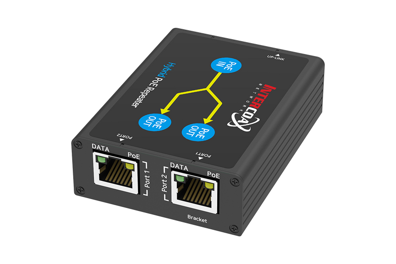 2 Port PoE+ Splitter 25W (300ft) Daisy Chain Compatible