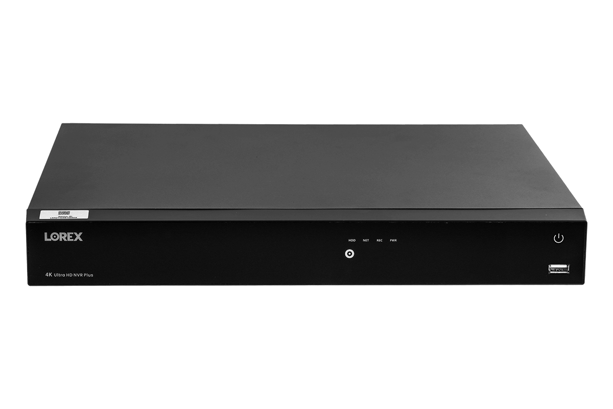 Lorex Fusion Series 4K 16 Camera Capable (Wired or Fusion Wi-Fi) 4TB Wired NVR System with Wired 4K IP Bullet Cameras