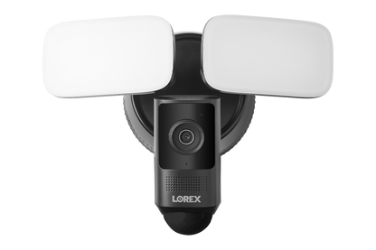 Lorex 2K Wired Floodlight Security Camera - Black (One Pack)