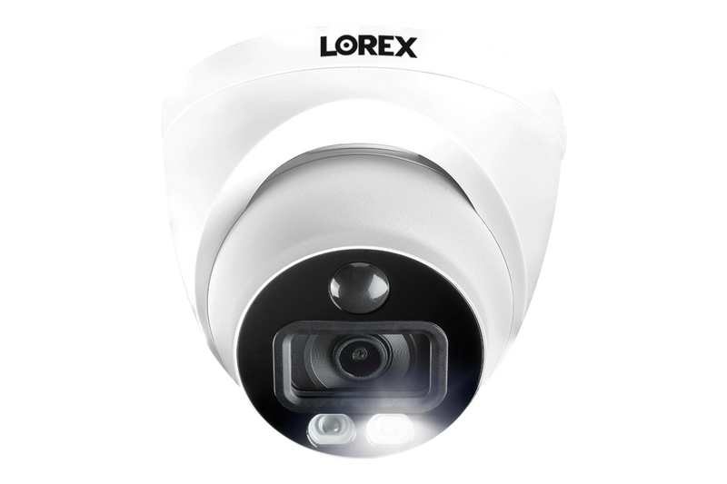 1080p HD 8-Channel Security System with 4 1080p Active Deterrence Security Cameras, Advanced Motion Detection and Smart Home Voice Control