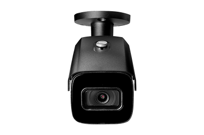 4K (8MP) Smart IP Black Security Camera with Listen-in Audio and Real-Time 30FPS Recording
