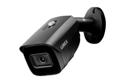 4K (8MP) Smart IP Black Security Camera with Listen-in Audio and Real-Time 30FPS Recording