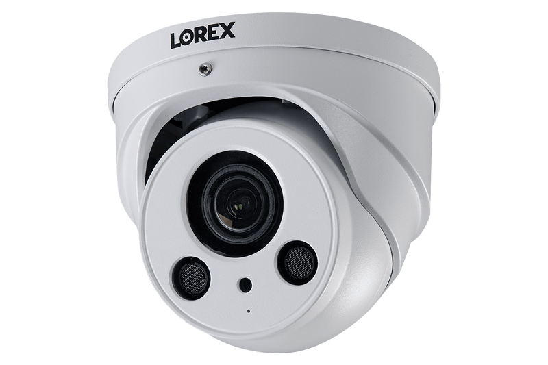 4K Nocturnal Motorized Zoom Lens IP Audio Dome Security Camera - White