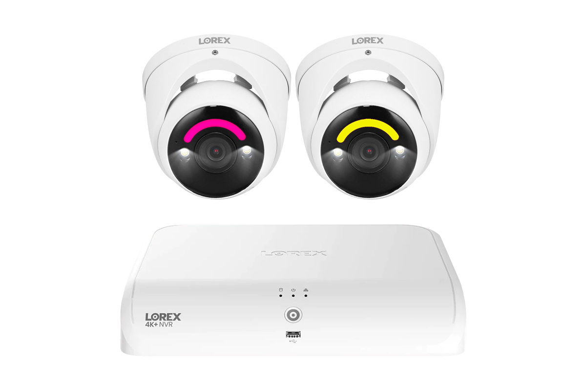 Lorex 4K+ 12MP 16 Camera Capable (8 Wired + 8 Fusion Wi-Fi ) 2TB Wired NVR System with H30 Smart Security Lighting Bullet Cameras - 2