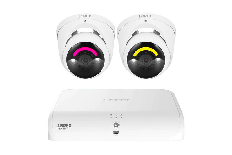 Lorex 4K+ 12MP 16 Camera Capable (8 Wired + 8 Fusion Wi-Fi ) 2TB Wired NVR System with H30 Smart Security Lighting Bullet Cameras - 2