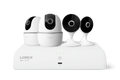 Lorex Wireless Fusion - 4K+ NVR with Two 2K Wi-Fi Indoor Camera and Two 2K Wi-Fi Indoor Pan-tilt Camera