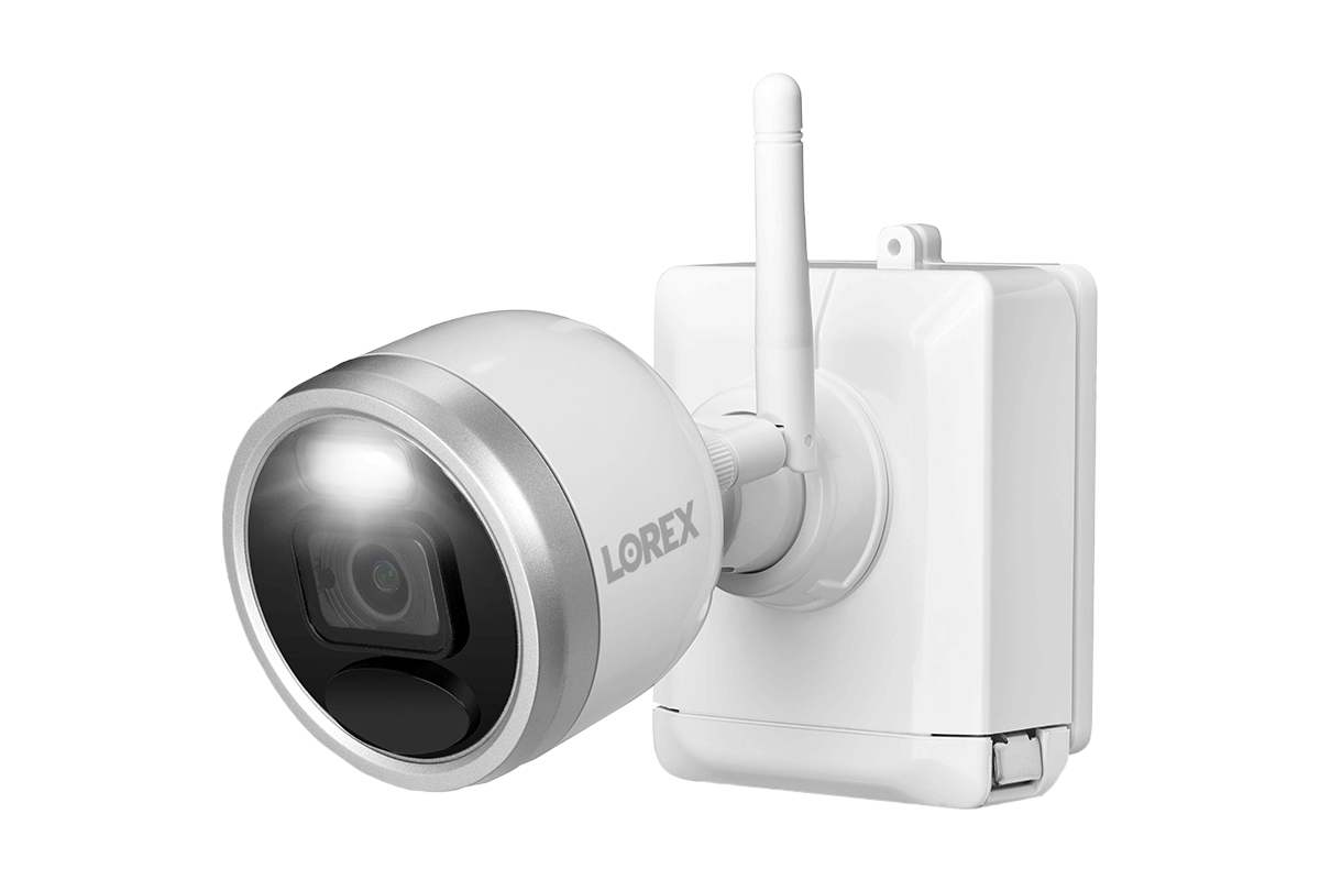 1080p HD Wire-Free Security System with 2 Battery-Operated Active Deterrence Cameras and Person Detection
