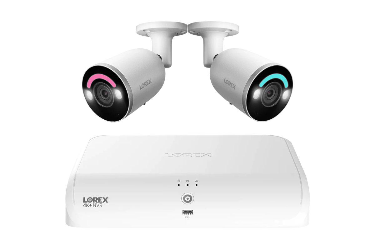 Lorex Fusion Series 4K+ 16 Channel (8 Wired + 8 Fusion Wi-Fi) 2TB Wired System with H12 Wired 4K IP Bullet Cameras